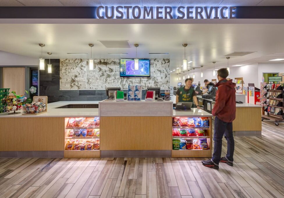 Architectural Photographs of the UAA Student Bookstore